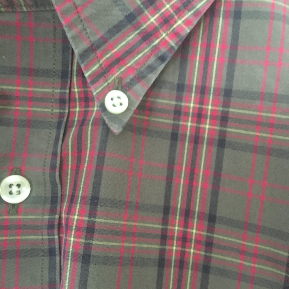 Lands End Plaid Button-down